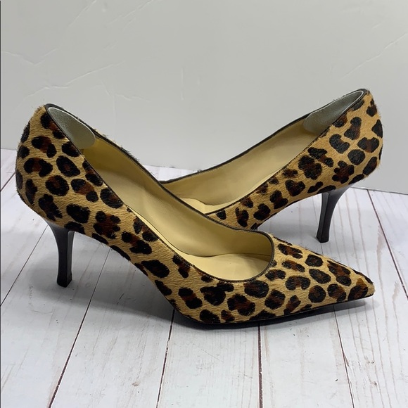 cole haan leopard heels